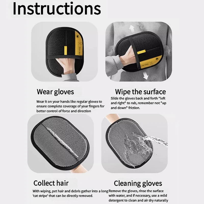 Pet Hair Cleaning Gloves
